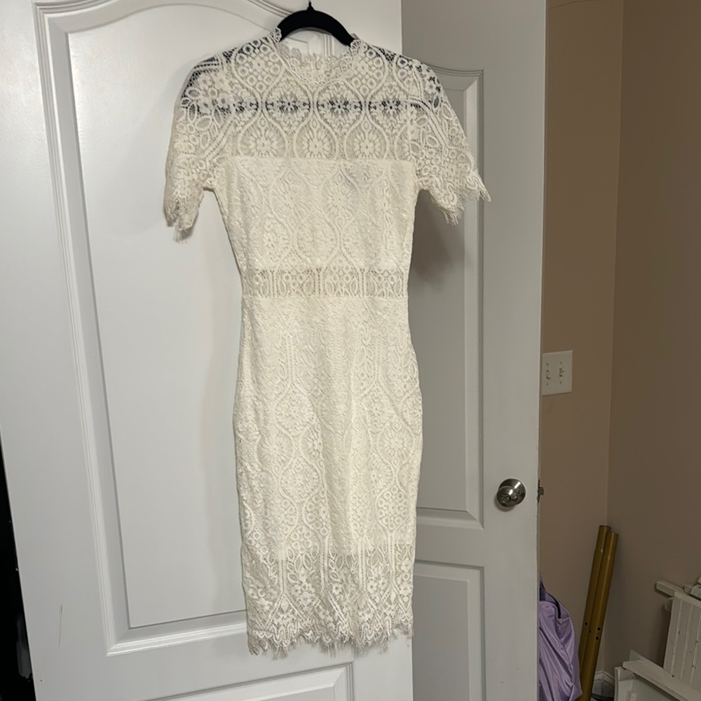 Lulus Lace White Dress